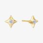 Ania Haie Sunny Sparkler 14ct Gold Plated Cubic Zirconia Star Stud Earrings E064-02G