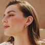 Ania Haie Chill Voyager 14ct Gold Plated Multi Stone Beaded Hoop Earrings E063-08G