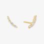 Ania Haie Miss Dainty 14ct Gold Plated Cubic Zirconia Beaded Stud Earrings E065-01G