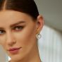 Ania Haie Vogue Maven Two Tone Hoop Stud Earrings E062-10T