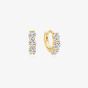 Ania Haie Luna Gaze Gold Plated Trio Cubic Zirconia Huggie Earrings E075-04G
