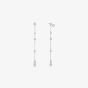 Ania Haie Luna Gaze Silver Cubic Zirconia Drop Stud Earrings E075-12H
