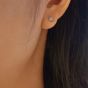 Ania Haie Luna Gaze Silver Cubic Zirconia Drop Stud Earrings E075-12H