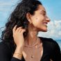 Ania Haie Luna Gaze Gold Plated Shell Pearl & Cubic Zirconia Huggie Earrings E075-15G