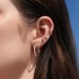 Ania Haie Ripple Joy Silver Green Cubic Zirconia Stud Earrings E073-01H