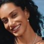 Ania Haie Luna Gaze 14ct Gold Plated Sparkle Twisted Huggie Hoop Earrings E075-07G