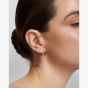 Ania Haie Sterling Silver Pave Cubic Zirconia Wave Huggie Hoop Earrings E079-08H