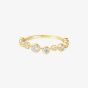 Ania Haie Miss Dainty 14ct Gold Plated Cubic Zirconia Zig-Zag Ring R065-01G