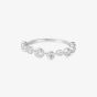 Ania Haie Miss Dainty Sterling Silver Cubic Zirconia Zig-Zag Ring R065-01H