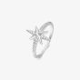 Ania Haie Miss Dainty Sterling Silver Cubic Zirconia Star Ring R065-02H