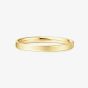 Ania Haie Sunny Sparkler 14ct Gold Plated 2mm Band Ring R064-02G