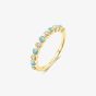Ania Haie Chill Voyager 14ct Gold Plated Bezel Set Multi Stone Ring R063-01G