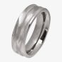 Ti2 Titanium 6mm Satin Ripple-Wave Ring T.LR1205.G