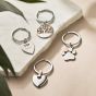 Clogau Silver Paw Prints Keyring 7PMH890