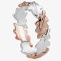 Clogau Silver 9ct Rose Gold Royal Oak Leaf Ring 3SOLR