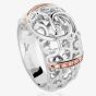 Clogau Sterling Silver 9ct Rose Am Byth Ring 3SFR01
