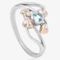 Clogau Silver Blue Topaz Love Vine Ring 3SLVR01