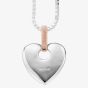 Clogau Silver 9ct Rose Gold Cariad Pendant SCA010
