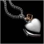 Clogau Silver 9ct Rose Gold Cariad Heart Locket Necklace SCLP