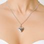 Clogau Silver 9ct Rose Gold Cariad Heart Locket Necklace SCLP
