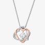 Clogau Forever Yours White Topaz Heart Pendant Necklace 3SAMH0091