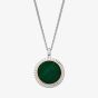 Clogau Silver & 9ct Rose Gold Reflections Of Padarn Malachite Necklace 3SMCH0705