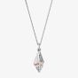 Clogau Silver & 9ct Rose Gold Sounds Of The Sea Shell Necklace 3SBCH0751