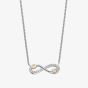 Clogau Silver & 9ct Rose Gold Tree Of Life Infinity Necklace 3STOL0735