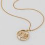 Clogau Tree Of Life 9ct Two Tone Tree Circle Necklace GTOL0015