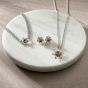 Clogau Daffodil Silver 9ct Rose Gold Flower Necklace 3SDP3
