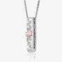 Clogau Cariad Sparkle White Topaz Drop Necklace 3SCCBP01