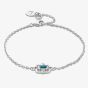 Clogau Silver & 9ct Rose Gold Enchanted Gateways Swiss Blue Topaz Bracelet 3SEGW0732