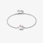 Clogau Paw Prints On My Heart Silver Paw Bracelet 3SPWP0822