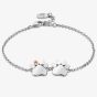 Clogau Paw Prints Silver Double Paw Bracelet 3SPWP0823