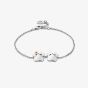 Clogau Paw Prints On My Heart Silver Two Paws Bracelet 3SPWP0823