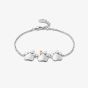 Clogau Paw Prints On My Heart Silver Triple Paws Bracelet 3SPWP0824