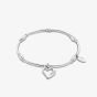 Clogau Past Present Future Silver Topaz Heart Affinity Bracelet 3SPPF0646