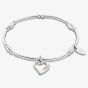Clogau Past Present Future Silver Topaz Heart Affinity Bracelet 3SPPF0646