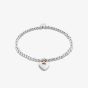 Clogau Cariad Silver Beaded Heart Affinity Bracelet 3SBB2S