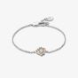 Clogau Always In My Heart Silver Topaz Interlocking Heart Bracelet 3SAMH0090