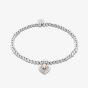 Clogau Cariad Silver 9ct Rose Gold Sparkle Topaz Heart Affinity Bead Bracelet 3SBB85S