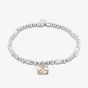 Clogau Dwynwen Silver 9ct Rose Gold Opal Heart Affinity Bead Bracelet 3SBB103R