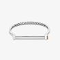 Clogau Sterling Silver & Rose Gold Royal Stirrup Horse Shoe Bangle 3SROY953