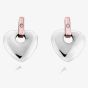 Clogau Silver 9ct Rose Gold Cariad Diamond Earrings 3SCE010