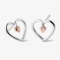 Clogau Tree Of Life Heart Stud Earrings 3STLHE7