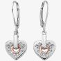 Clogau Cariad Sparkle Heart Earrings 3SCCE01