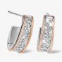 Clogau Cariad Sparkle Half Hoop Earrings 3SCCBE01
