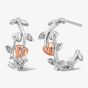 Clogau Tree of Life White Topaz Half Hoop Earrings 3STOL0235