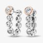 Clogau Celebration Silver White Topaz Drop-Hoop Earrings 3SCLC0799