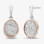 Clogau Tree of Life Silver Filigree Oval Dropper Earrings 3STOL764